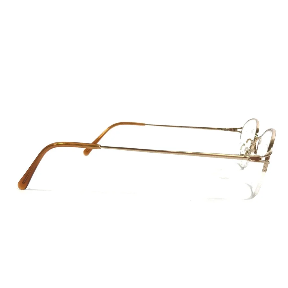 Aristar Eyeglasses Frames AR6840 028 Copper Brown Half Rim Round 51-19-140